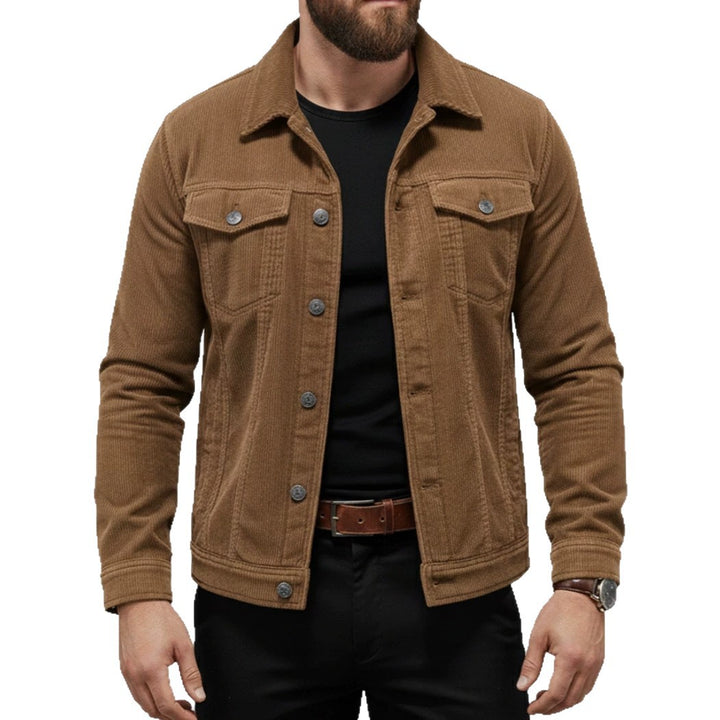 Men's cord jacket with pockets