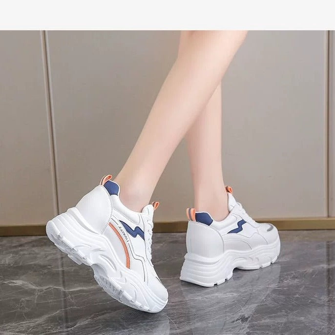 Women Chunky Sneakers with breathable upper material and cushioning sole Mune Fashion