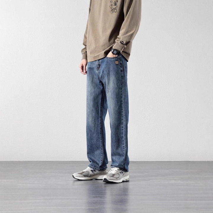 Men's Comfortable Wide-leg Jeans Mune Fashion