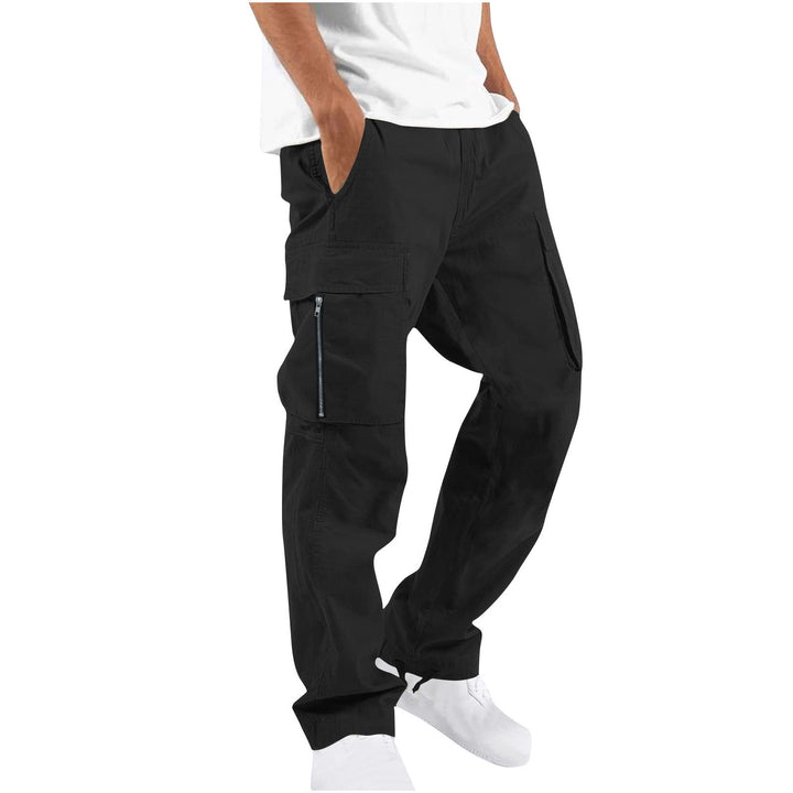 Women's casual cargo pants with elastic drawstring waistband, flap pockets, and adjustable ankle ties Mune Fashion