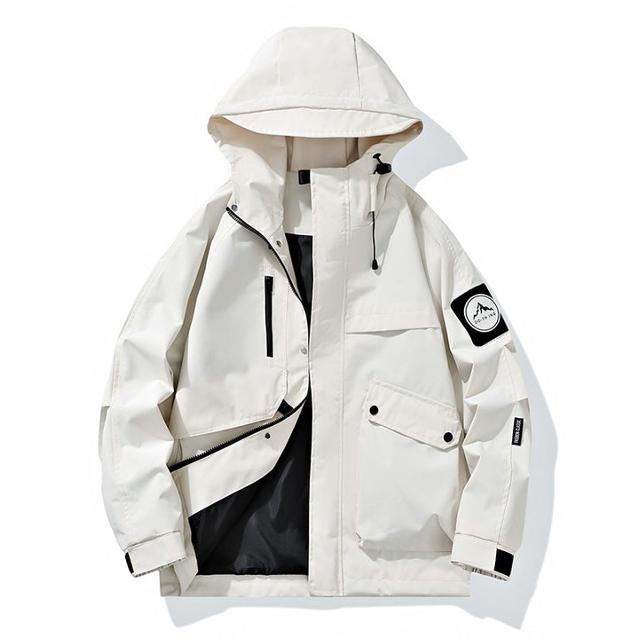 Men's Modular Rain and Wind Parka with welded seams, concealed zippers, and utility pockets Mune Fashion
