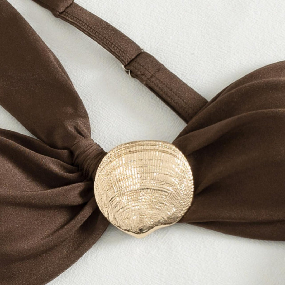 Ladies Bandeau Bikini with chic jewelry detail Mune Fashion