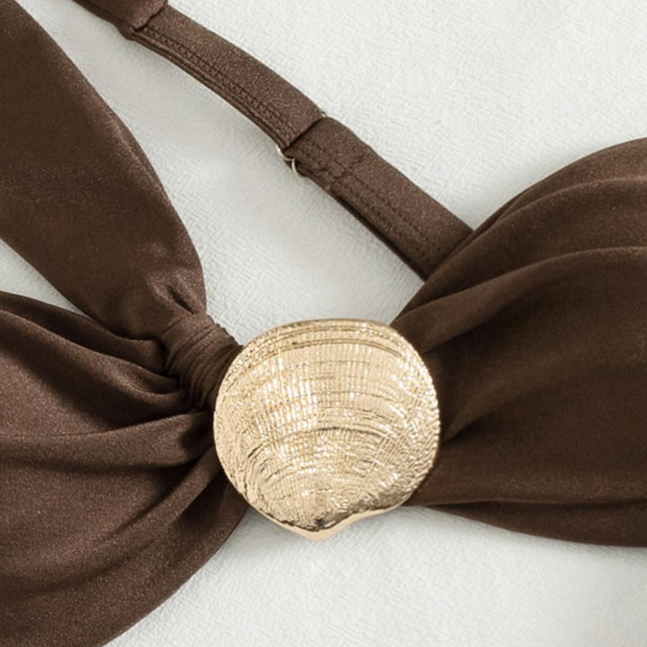 Ladies Bandeau Bikini with chic jewelry detail Mune Fashion