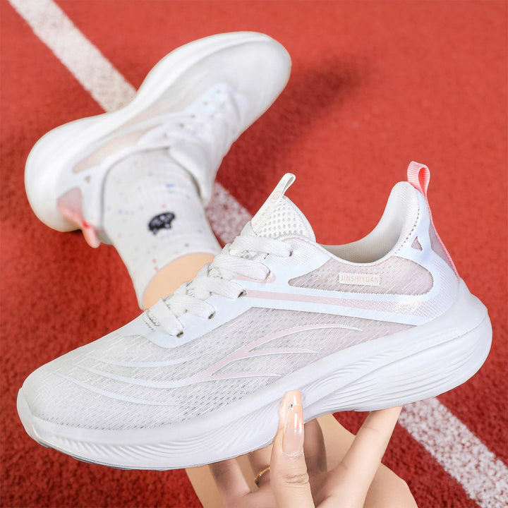 Women’s breathable lightweight running shoe with cushioning wave EVA sole and seamless mesh upper Mune Fashion