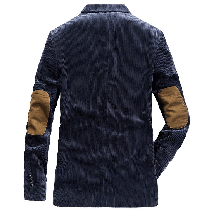 Men's corduroy blazer made of fine cord with patterned lining and lapel Mune Fashion