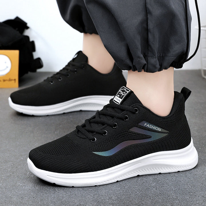 Unisex nan lightweight knitted casual sneakers with padded heel support and non-slip profile sole Mune Fashion