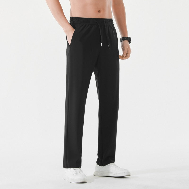 Men's Relaxed-Performance Leisure Pants with elastic drawstring, quick-drying stretch & straight leg Mune Fashion