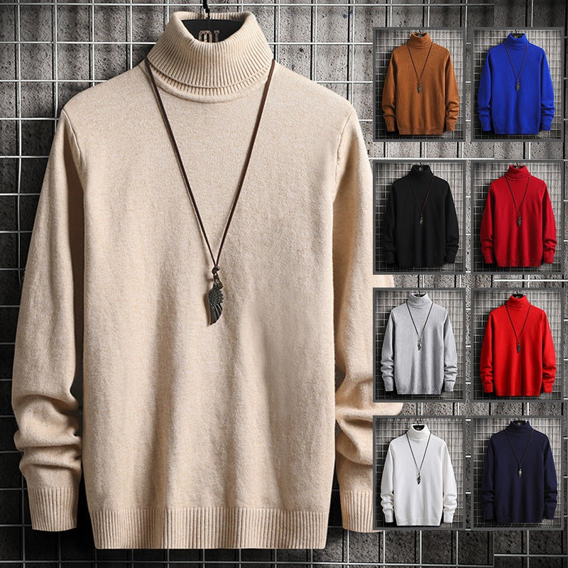 Men's high-quality thermal turtleneck sweater made of cotton blend with a soft feel and ribbed cuffs Mune Fashion
