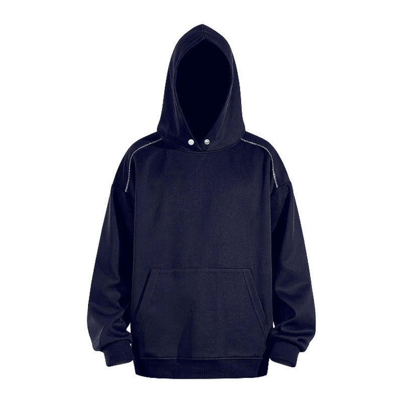Men's Oversized Hoodie with Kangaroo Pocket and Raglan Sleeves Mune Fashion