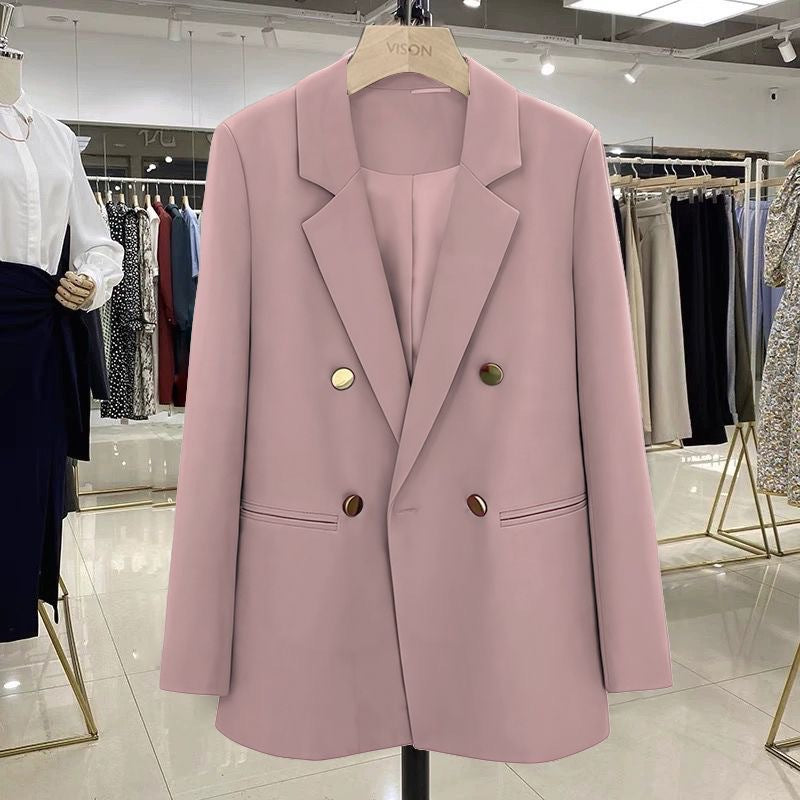 Ladies Stylish Double-Breasted Blazer Mune Fashion