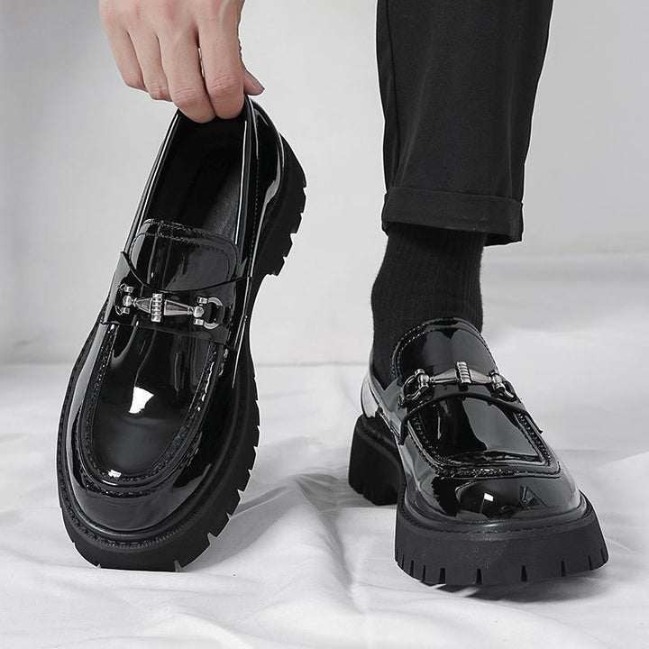Men's Fashion Loafers with robust sole profile and elegant buckle decoration Mune Fashion