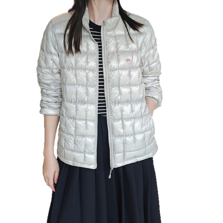 Women's Fashion Padded Jacket with Glossy Surface Mune Fashion