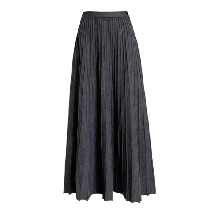 Ladies Long Pleated Skirt Mune Fashion