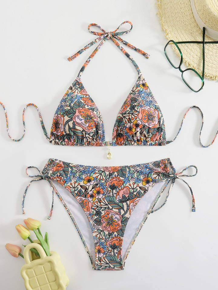 Women Floral Design Bikini Mune Fashion