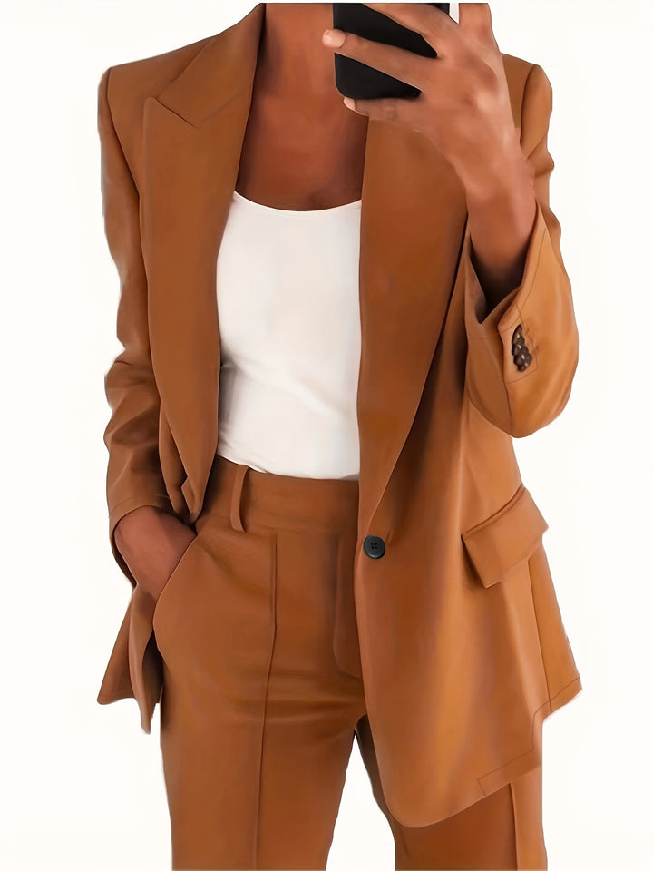 Women's tailored blazer pants business suit made of stretch fabric Mune Fashion