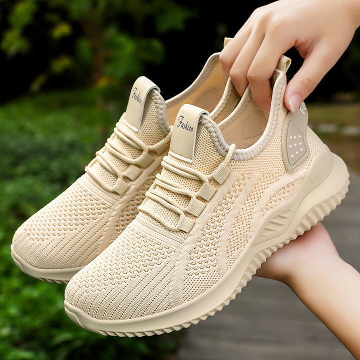 Women's knitted sock sneaker with heel stabilizer, reactive lightweight EVA midsole and elastic quick-lace system Mune Fashion