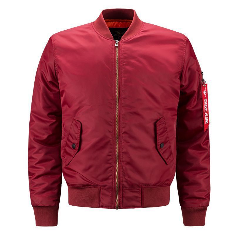 Men's windproof pilot bomber jacket with padded lining and arm pocket Mune Fashion