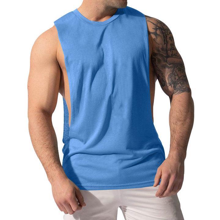 Men's muscle shirt with extra deep arm openings and breathable cotton blend Mune Fashion