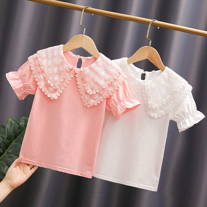 Women's blouse with voluminous collar and casual puff sleeves Mune Fashion