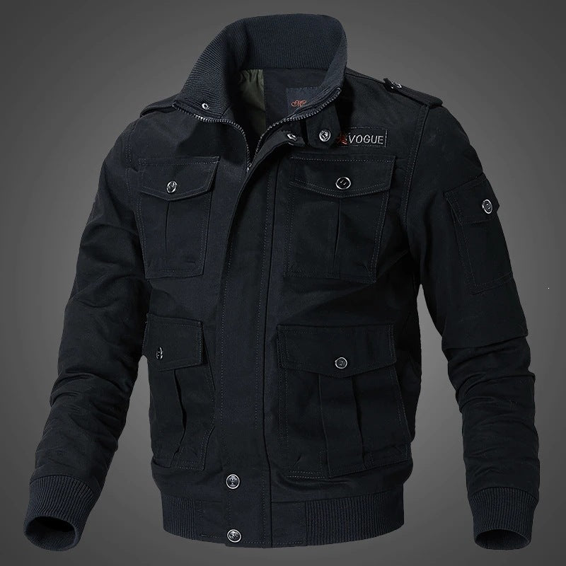 Men's military jacket with numerous pockets Mune Fashion