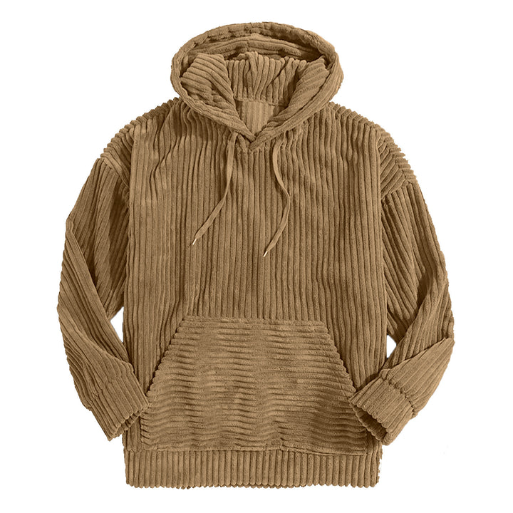 Unisex nano ribbed velvet hoodie with hoodie and kangaroo pocket Mune Fashion