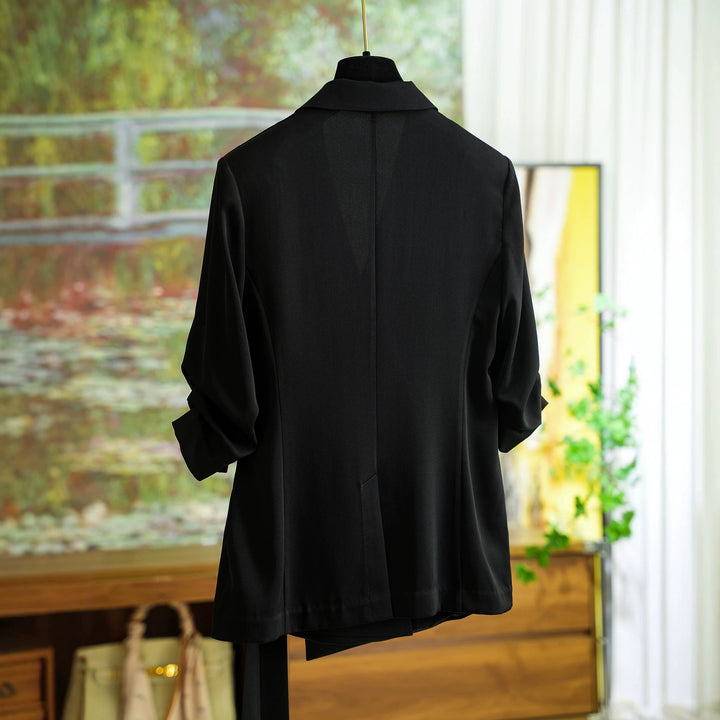 Women Fashionable Wrap Blazer Jacket Mune Fashion