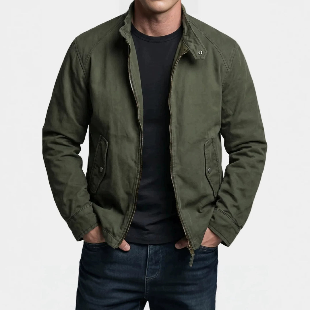 Men's Fashion Leisure Jacket with High Collar