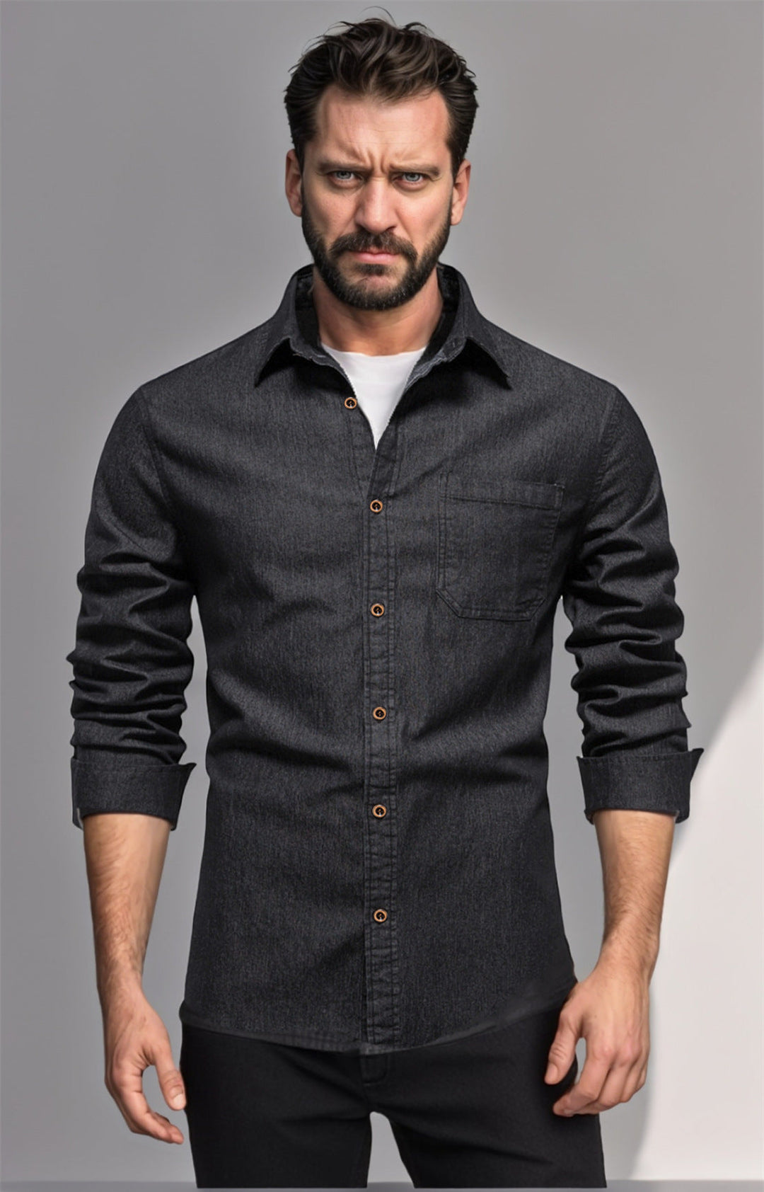 Men's Denim Shirt Mune