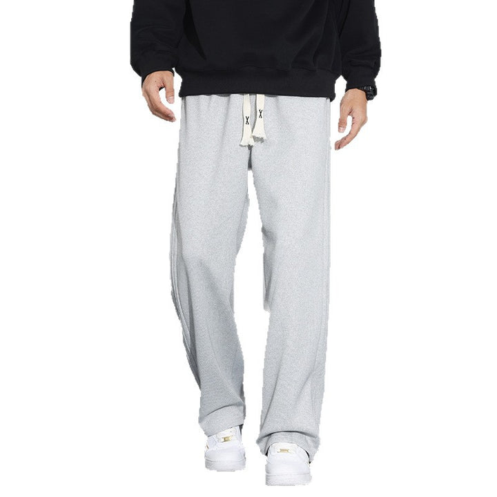 Men's loose-fitting lounge joggers with cotton fleece lining and adjustable drawstring Mune Fashion