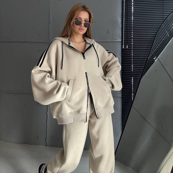 Women's Sporty Zip Hoodie Mune Fashion