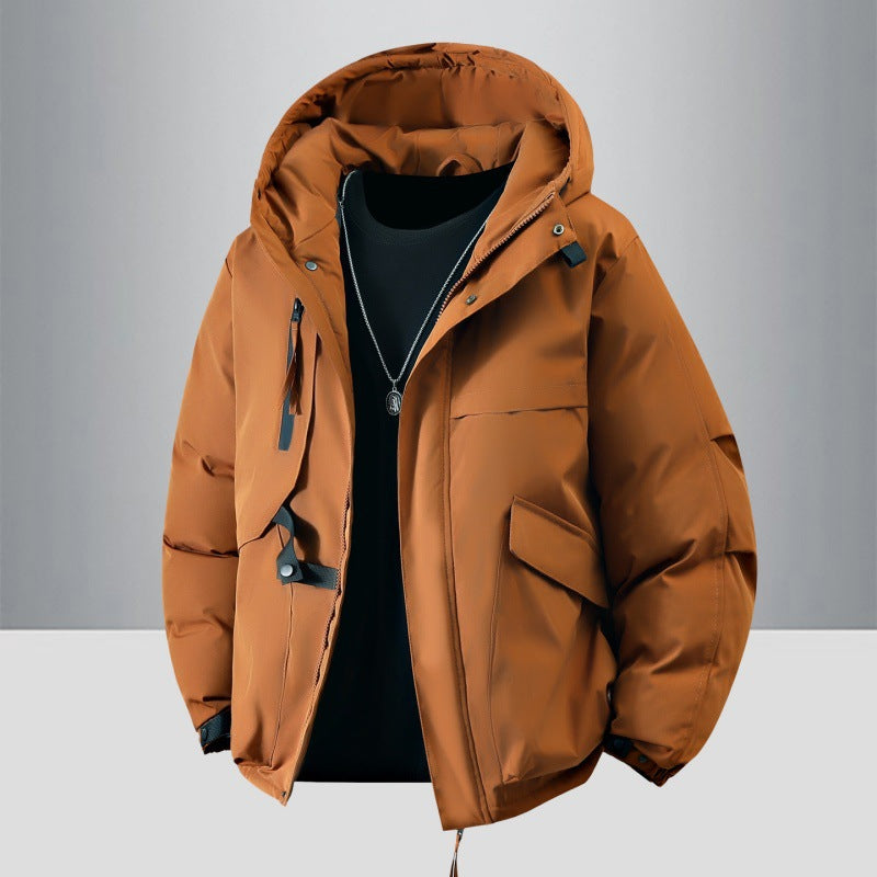 Men's winter jacket with practical pockets