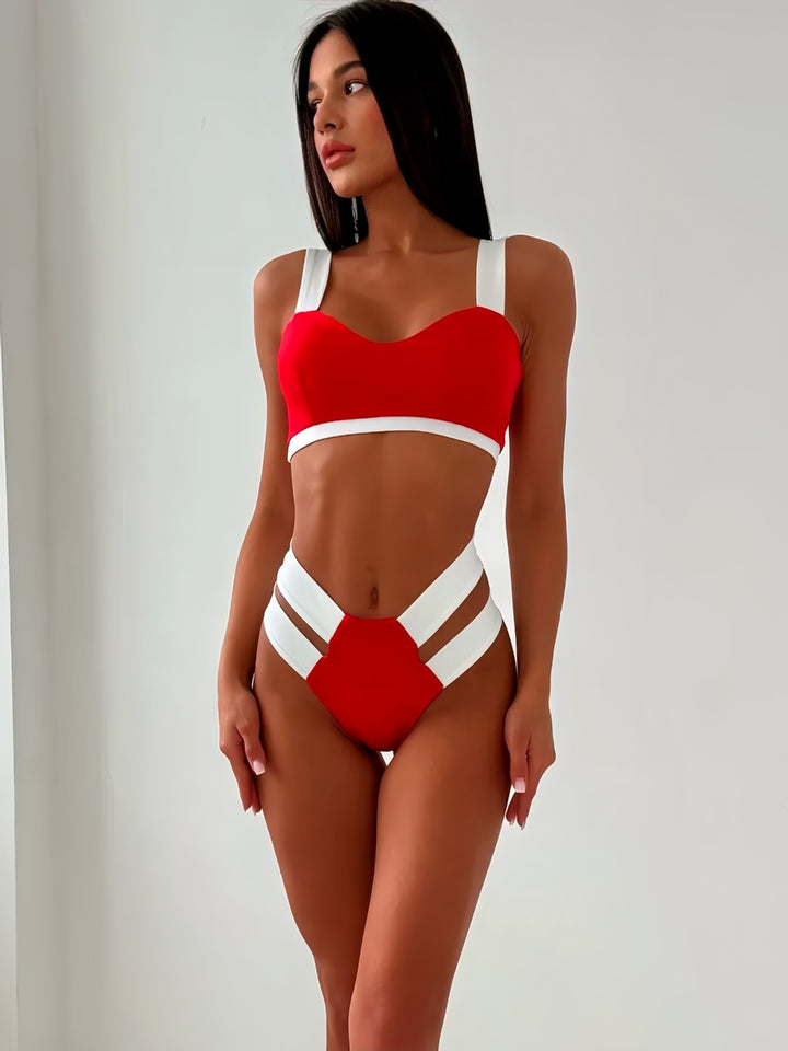 Ladies sporty bikini with contrasting color elements Mune Fashion