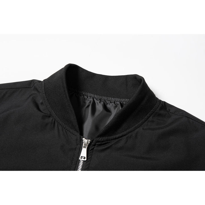 Men's Fashionable Bomber Jacket with Side Zipper Pockets Mune Fashion