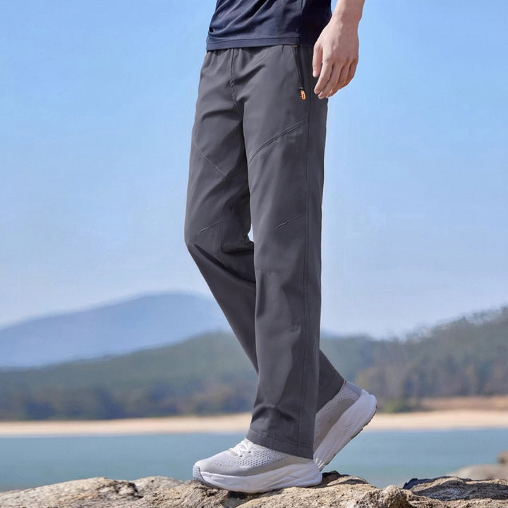 Men's Water-Repellent Tech Cargo Pants with Drawstring Waist & Multiple Pockets Mune Fashion