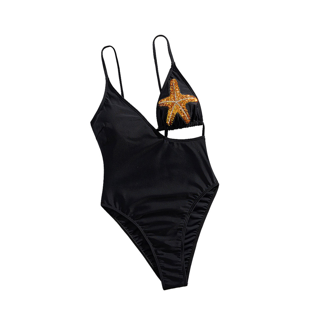 Women's Swimwear with Sparkling Star Decor Mune Fashion