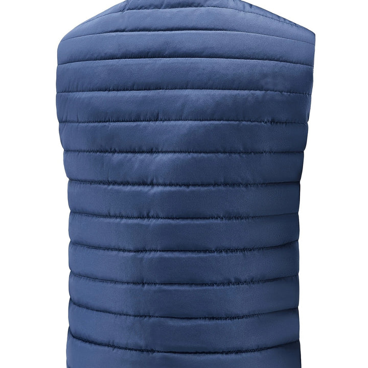 Men's Lightweight Quilted Thermal Vest with Stand-Up Collar and Windproof Insulation Mune Fashion