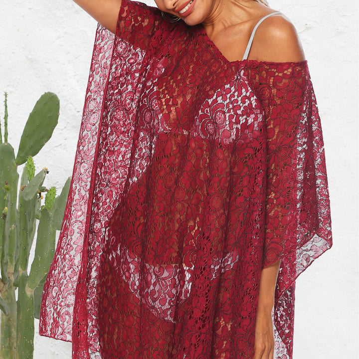 Ladies Lace Beach Cover-Up Mune Fashion