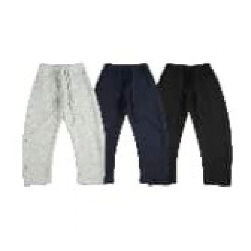 Unisex Wide Tech Jogging Pants with Diagonal Seam Design, Elastic Waistband and Drawstring Mune Fashion