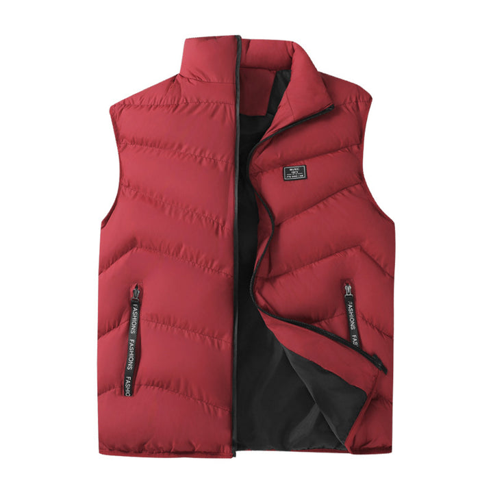 Men's Packable Microfiber Puffer Vest with Thermal Insulation, High Collar and Secure Zipper Pockets Mune Fashion