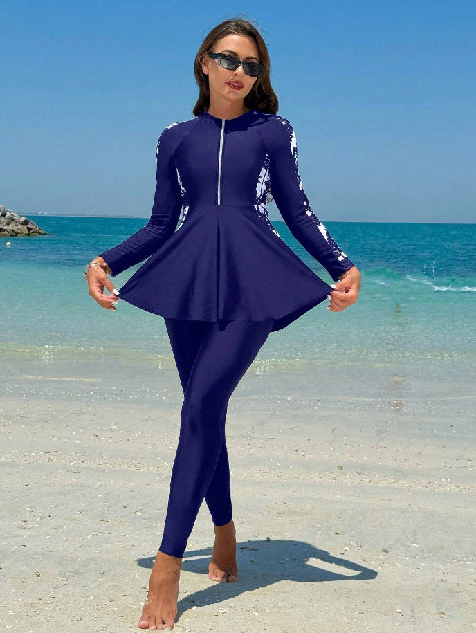 Ladies Stylish and Functional UV Protection Swimsuit Mune Fashion