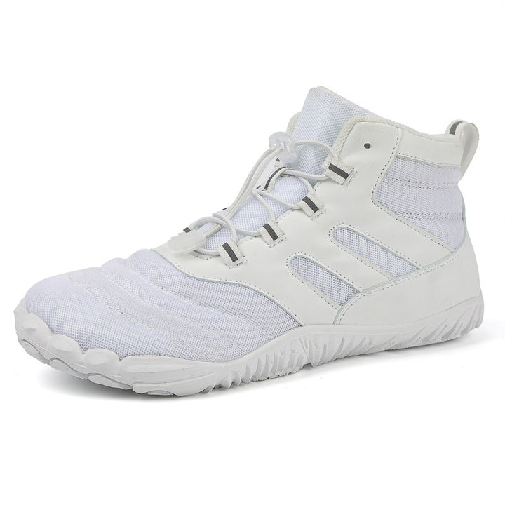 Unisex nan ankle-high barefoot-like watersports shoe with quick lacing and flexible profile sole Mune Fashion