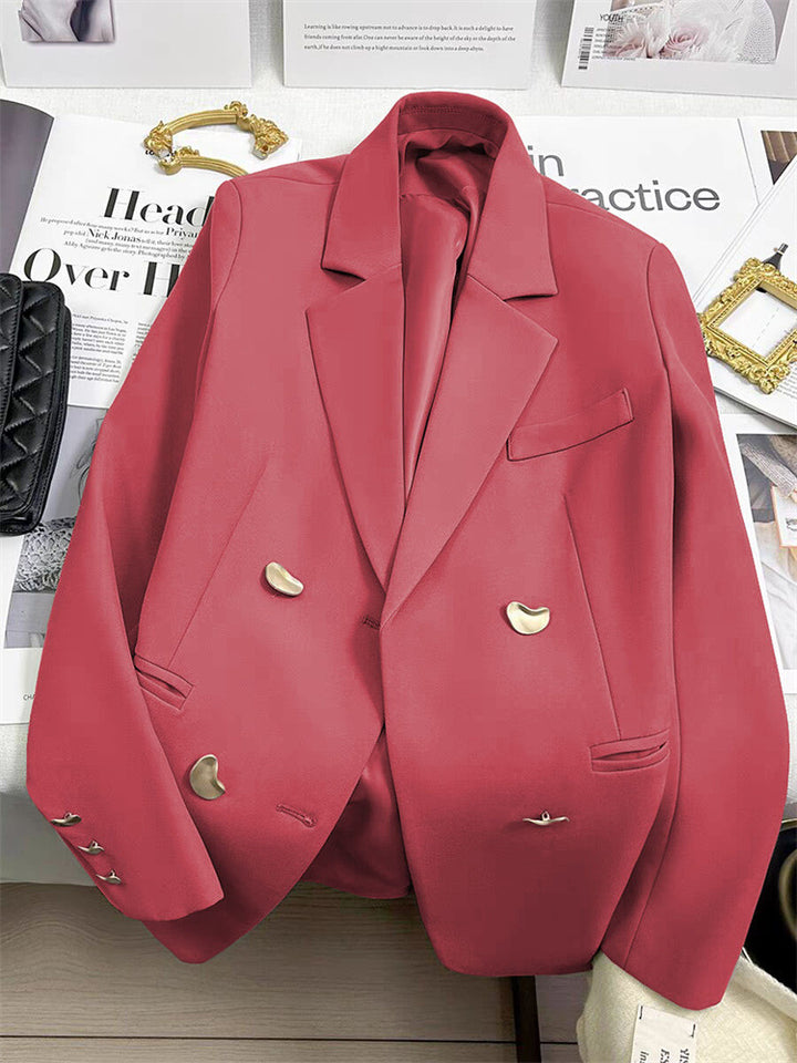 Women Double-Breasted Blazer Mune Fashion
