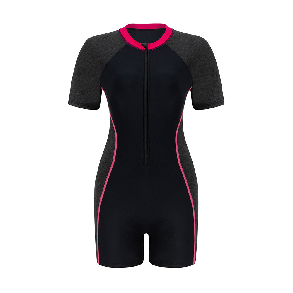 Women’s Sporty Short Sleeve Swim Suit Mune Fashion