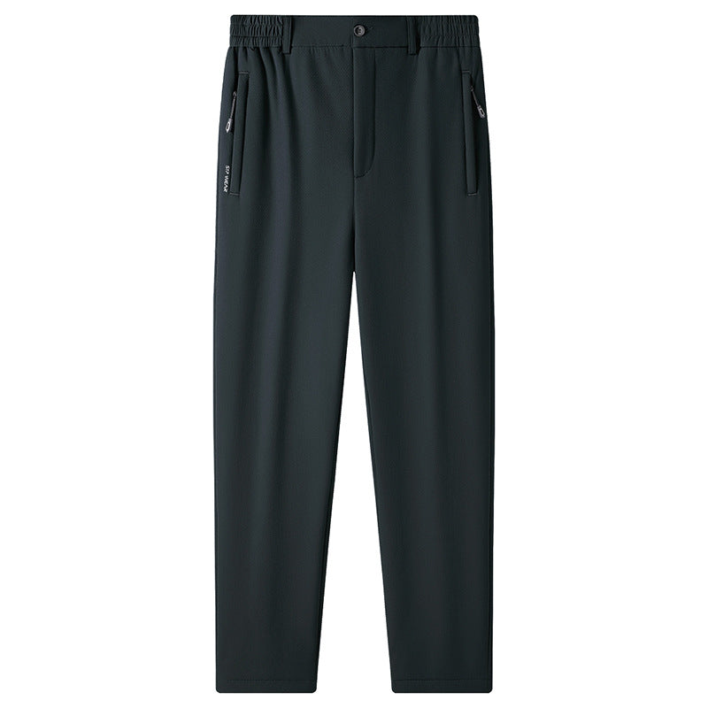 Men's Lined Lounge Pants with Teddy Lining, Elastic Waistband and Zipper Pockets Mune Fashion