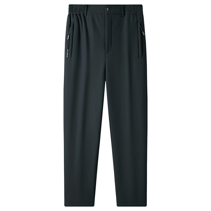 Men's Lined Lounge Pants with Teddy Lining, Elastic Waistband and Zipper Pockets Mune Fashion
