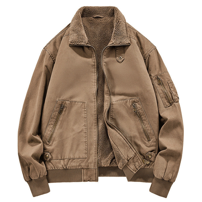 Men's Stylish Bomber Jacket with Fleece Lining Mune Fashion