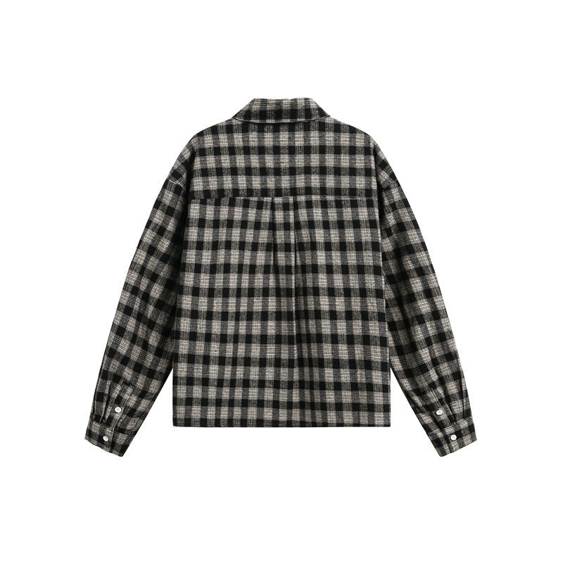 Men's boxy overshirt made of brushed flannel blend with full button placket Mune Fashion