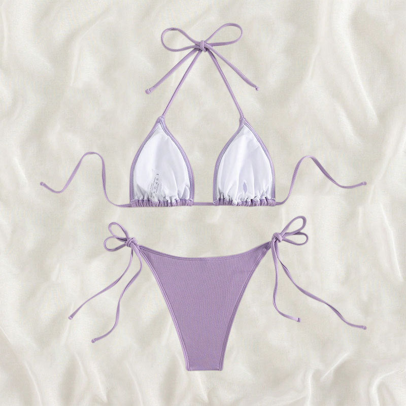 Women Triangle Bikini with adjustable ties Mune Fashion