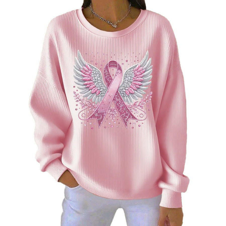 Women's Comfortable Sweatshirt with Distinctive Print Mune Fashion