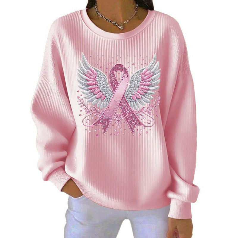 Women's Comfortable Sweatshirt with Distinctive Print Mune Fashion